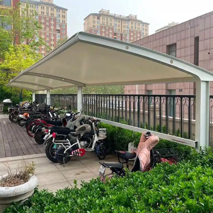 长白朝鲜族自治县膜结构电动车棚